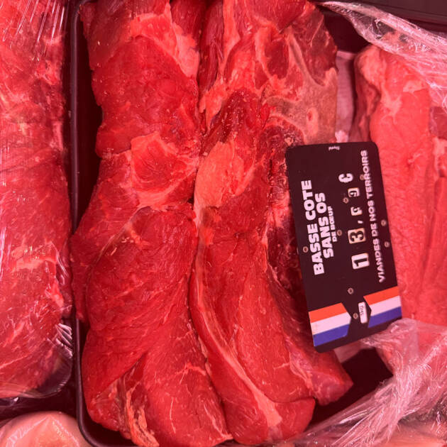 Basse côte de bœuf sans os