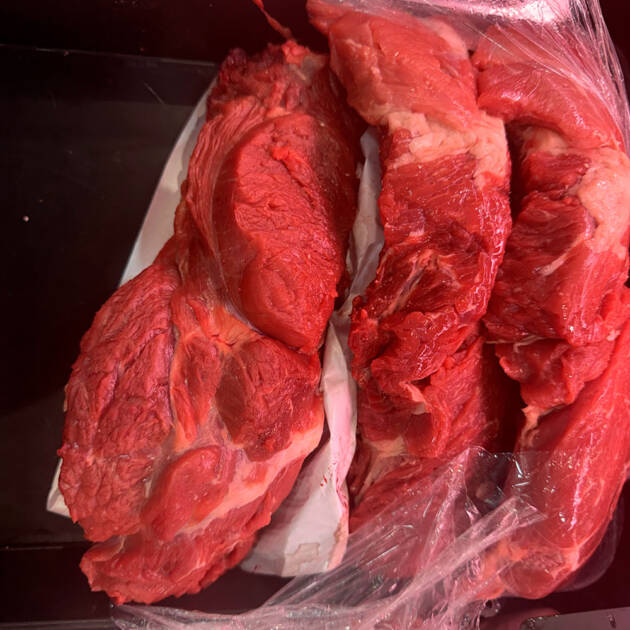 Basse côte de bœuf avec os